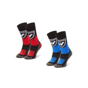 Rossignol Súprava 2 párov vysokých detských ponožiek Jr Thermotech 2P RLJWX02 Farebná vyobraziť