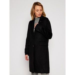 Calvin Klein Vlnený kabát Double Face Crombie K20K202323 Čierna Regular Fit vyobraziť