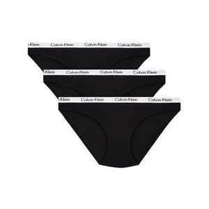 Calvin Klein Underwear Súprava 3 kusov klasických nohavičiek 000QD3588E Čierna vyobraziť