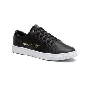 Tommy Hilfiger Sneakersy Th Signature Cupsole Sneaker FW0FW05543 Čierna vyobraziť
