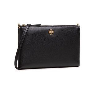 Tory Burch Kabelka Kira Pabbled Top-Zip Crossbody 61385 Čierna vyobraziť