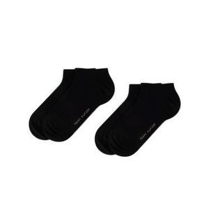 Tommy Hilfiger Súprava 2 párov kotníkových ponožiek dámskych 343024001 Čierna vyobraziť