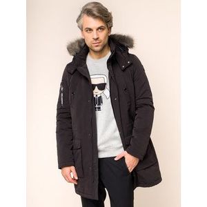 KARL LAGERFELD Parka 505006 592504 Čierna Regular Fit vyobraziť