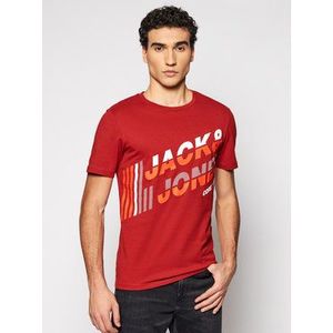 Jack&Jones Tričko Alpha 12188038 Červená Slim Fit vyobraziť