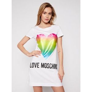 LOVE MOSCHINO Každodenné šaty W592914M 3876 Biela Regular Fit vyobraziť