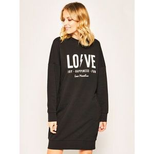 LOVE MOSCHINO Úpletové šaty W5A4804M 4165 Čierna Regular Fit vyobraziť