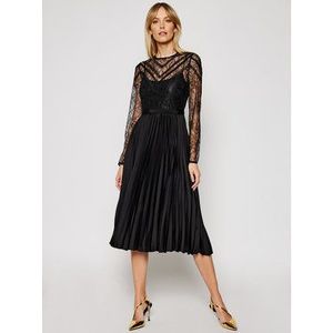 Morgan Koktejlové šaty 211-Rcane Čierna Regular Fit vyobraziť