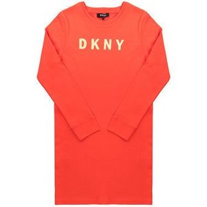DKNY Každodenné šaty D32716 Červená Regular Fit vyobraziť