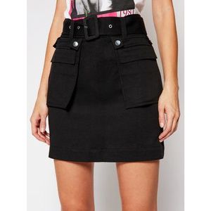 Guess Mini sukňa Randi W1RD71 WDOK0 Čierna Regular Fit vyobraziť