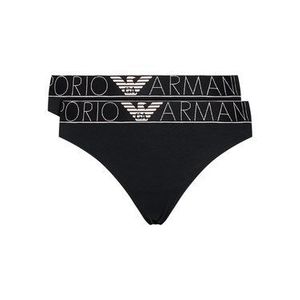 Emporio Armani Underwear Súprava 2 kusov brazílskych nohavičiek 163337 1P227 17020 Čierna vyobraziť
