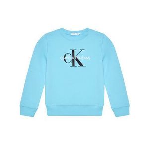 Calvin Klein Jeans Mikina Monogram Logo IU0IU00069 Modrá Regular Fit vyobraziť
