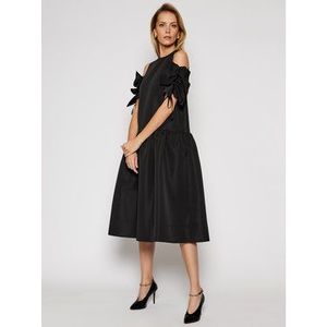 Victoria Victoria Beckham Koktejlové šaty Compact Poly Faille 2121WDR002324A Čierna Regular Fit vyobraziť