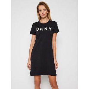 DKNY Každodenné šaty DD0AN421 Čierna Regular Fit vyobraziť