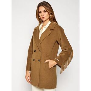 Marella Vlnený kabát Colour 30860106 Hnedá Regular Fit vyobraziť