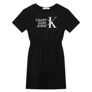Calvin Klein Jeans Každodenné šaty Hybrid Logo IG0IG00913 Čierna Regular Fit vyobraziť