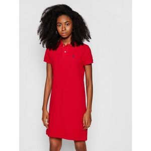 Polo Ralph Lauren Každodenné šaty Polo Shirt Shop 211799490006 Červená Regular Fit vyobraziť