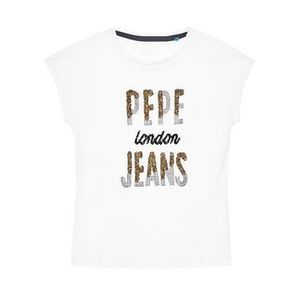 Pepe Jeans Blúzka Blond PG502679 Biela Regular Fit vyobraziť