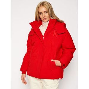 Calvin Klein Jeans Zimná bunda J20J214856 Červená Regular Fit vyobraziť