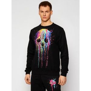 Rage Age Mikina Splashskull1 1 Čierna Regular Fit vyobraziť