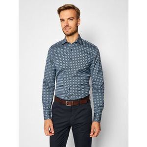 Stenströms Košeľa 7 129 018 018 Tmavomodrá Slim Fit vyobraziť