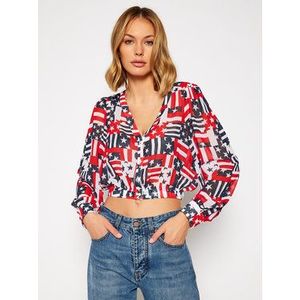 Tommy Jeans Blúzka Tjw Elasticed DW0DW08491 Farebná Regular Fit vyobraziť