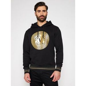 Versace Jeans Couture Mikina B7GWA7TX Čierna Regular Fit vyobraziť