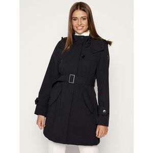 Woolrich Prechodný kabát W’S Belted Fayette WWOU0201FR UT0102 Čierna Regular Fit vyobraziť