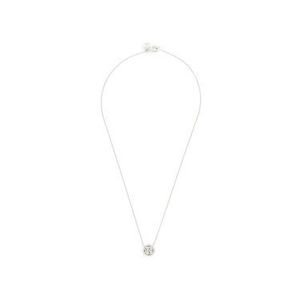 Tory Burch Náhrdelník Crystal Logo Delicate Necklace 53420 Strieborná vyobraziť