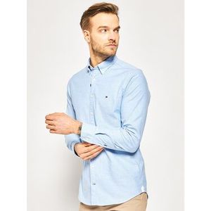 Tommy Hilfiger Košeľa Core Stretch Slim Oxford Shirt MW0MW03745 Modrá Slim Fit vyobraziť