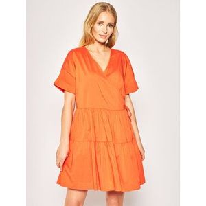 TWINSET Letné šaty 201LM2ASS Oranžová Loose Fit vyobraziť