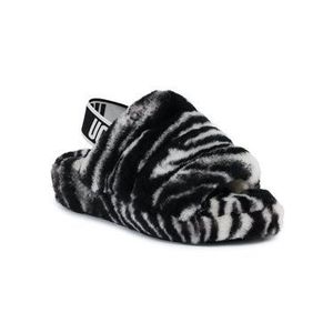 Ugg Papuče W Fluff Yeah Slide Zebra 1112248 Čierna vyobraziť