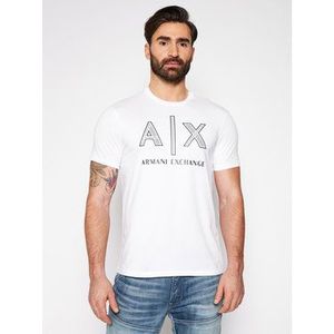 Armani Exchange Tričko 1100 Biela Regular Fit vyobraziť