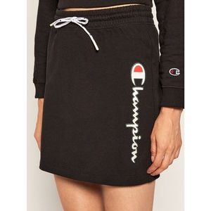 Champion Mini sukňa Vertical Script Logo 112649 Čierna Custom Fit vyobraziť