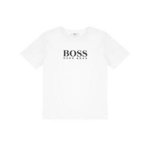 Boss Tričko J25P13 D Biela Regular Fit vyobraziť