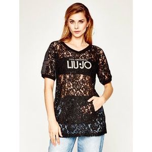 Liu Jo Sport Tričko TA0116 J5928 Čierna Oversize vyobraziť