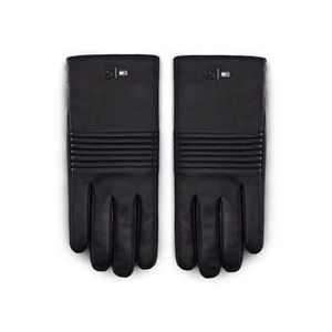Tommy Hilfiger Pánske rukavice LEWIS HAMILTON 2Mb Leather Gloves AM0AM06788 Čierna vyobraziť
