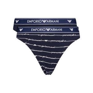 Emporio Armani Underwear Súprava 2 kusov brazílskych nohavičiek 163337 1P219 03937 Tmavomodrá vyobraziť