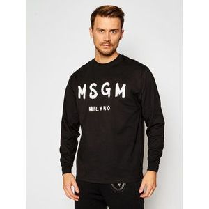 MSGM S dlhými rukávmi 2940MM105 207598 Čierna Regular Fit vyobraziť