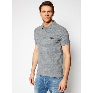 Superdry Polokošeľa Classic Pique M1110031A Sivá Regular Fit vyobraziť