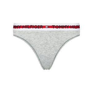 Tommy Hilfiger Stringové nohavičky Thong UW0UW02458 Sivá vyobraziť