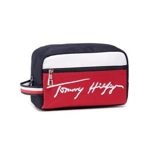 Tommy Hilfiger Kozmetická taštička Signature Washbag AM0AM07293 Tmavomodrá vyobraziť