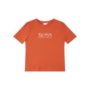 Boss Tričko J25E63 S Oranžová Regular Fit vyobraziť