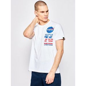 Alpha Industries Tričko VIKING Basic T 126553 Biela Regular Fit vyobraziť