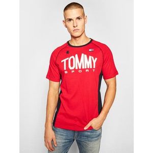 Tommy Sport Tričko Iconic Tee S20S200502 Červená Regular Fit vyobraziť