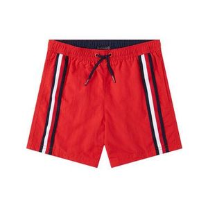 Tommy Hilfiger Plavecké šortky Medium Drawstring UB0UB00282 D Červená Regular Fit vyobraziť