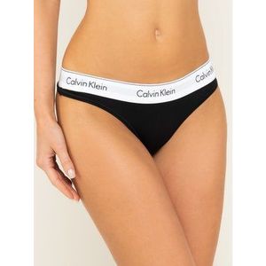 Calvin Klein Underwear Stringové nohavičky 0000F3786E Čierna vyobraziť