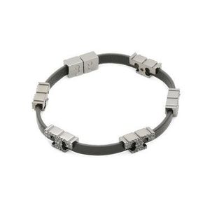 Tory Burch Náramok Serif-T Stackable Bracelet 80702 Čierna vyobraziť