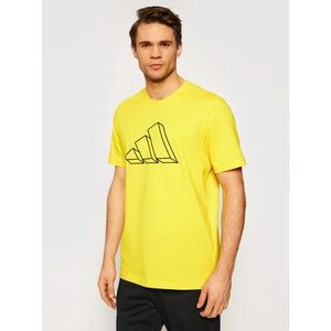 adidas Tričko Sportswear Graphic Tee GL5658 Žltá Regular Fit vyobraziť