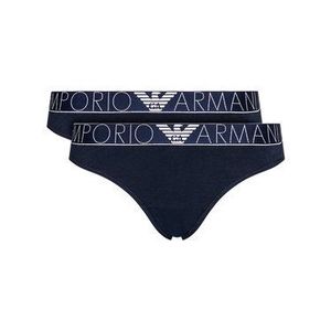 Emporio Armani Underwear Súprava 2 kusov brazílskych nohavičiek 163337 1P227 27435 Tmavomodrá vyobraziť
