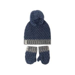 Ugg Súprava čiapka a rukavice K Infant Knit Hat And Mitt Set 18802 Modrá vyobraziť